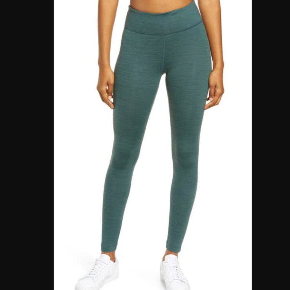 Outdoor Voices Original Hi-Rise Warmup Leggings Emerald Green Teal Small
